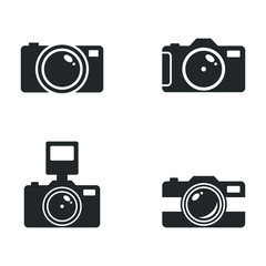 Camera icon template color editable. photo camera, snapshot photography symbol vector sign isolated on white background illustration for graphic and web design.
