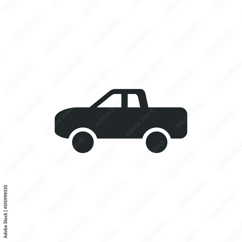 Poster classic car. retro car icon template color editable. car transportation symbol vector sign isolated 