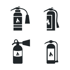 Fire extinguisher icon template color editable. Fire extinguisher symbol vector sign isolated on white background illustration for graphic and web design.