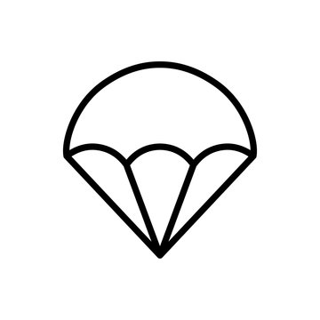 recommend clip art: Parachute icon trendy design template