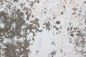 Old cement wall in white paint background