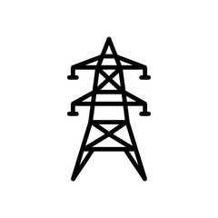 Obraz na płótnie Canvas Industrial icon : electric tower design trendy