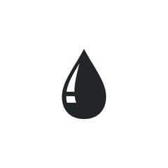 Fototapeta premium liquid drops icon template color editable. Oil drop, water drops symbol vector sign isolated on white background illustration for graphic and web design.