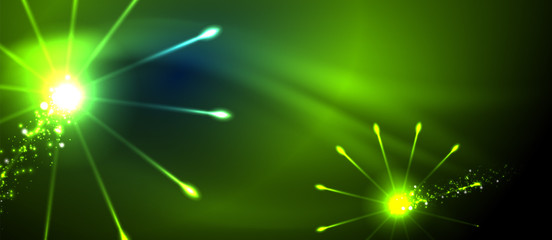 Fireworks dark night background for celebration design. Blue abstract background. Birthday party. Festive art background. Space background. Night party. Christmas eve.