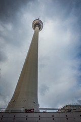 Obraz premium Broadcasting tower in Berlin.