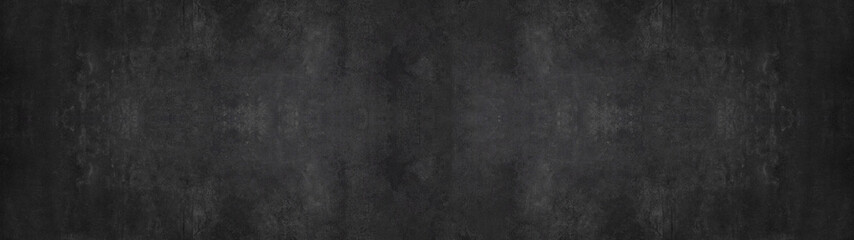 Obraz na płótnie Canvas black stone concrete texture background anthracite panorama banner long