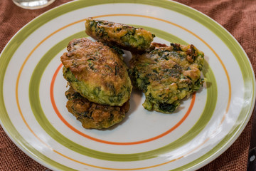 tasty spinach croquettes ready to eat