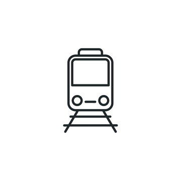 train icon template color editable. train transportation symbol vector sign isolated on white background illustration for graphic and web design.