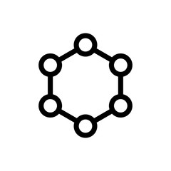 Molecule icon trendy