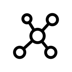 Molecule icon trendy