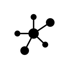 Molecule icon trendy