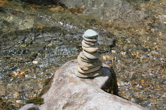 Steinmandl an der Enns