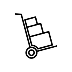 Handcart icon trendy