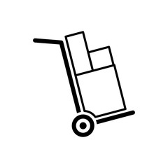 Handcart icon trendy