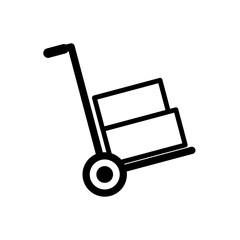Handcart icon trendy