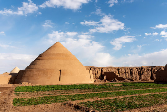 Ice cooler (called Yakchal) located in fortress of Kashan, Iran