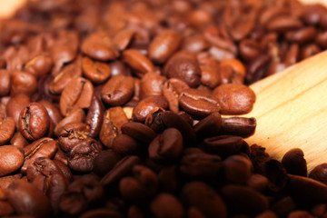 detalle de unos granos de café listos para ser molidos