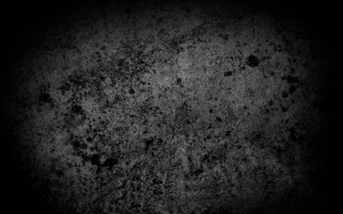 Old wall texture cement dark black gray  background abstract grey color design are light with white gradient background.