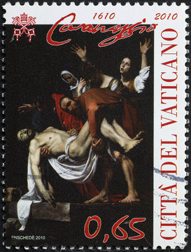 Masterpiece by Caravaggio on stamp of Vatican City