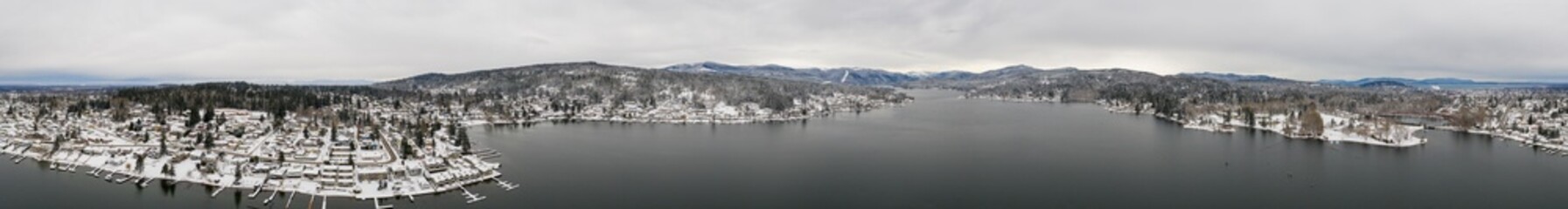 360 Panoramic Snowy Lake Whatcom Bellingham Washington
