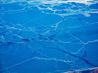 Naklejka premium Frozen Lake Eerie