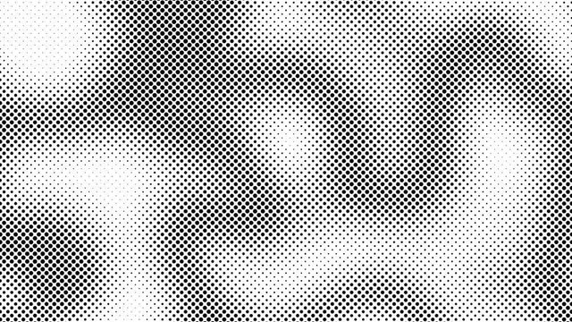 Abstract halftone motion background. Moving dots seamless loop