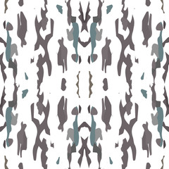 Watercolor Staining. Ikat, Tie Dye Seamless 