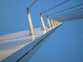 Support lines for a bridge