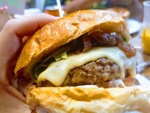 Um delicioso hamburguer