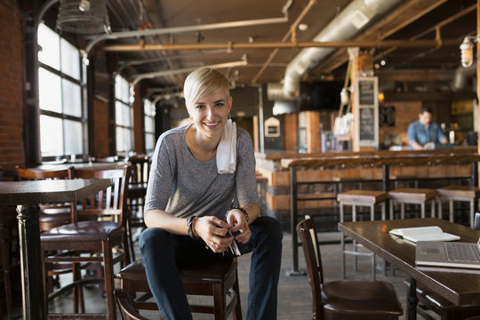 Portrait Of Smiling Pub Owner