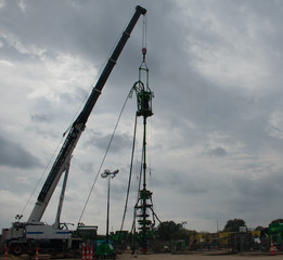 Energy Industrial Coil Tubing Rig on  Oil Well in Permian Basin