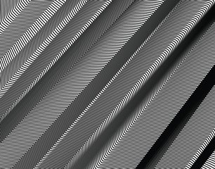 Abstract 3d background with optical illusion wave. Black and white horizontal lines with wavy distortion effect for prints, web pages, template, posters, monochrome backgrounds and pattern 