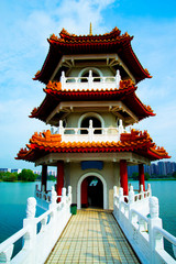 Obraz premium Twin Pagoda in Chinese Garden - Singapore