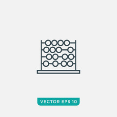 Abacus Icon Design, Vector EPS10