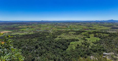 The view from Mt Frernch, Southeast Queensland 