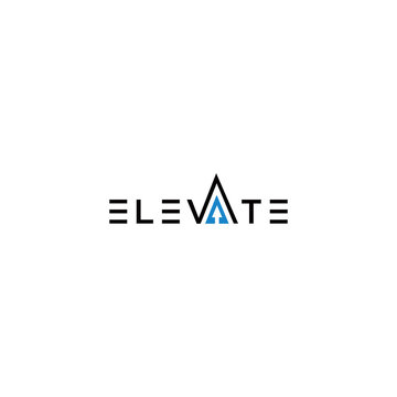 TYPOGRAPHY text logo ELEVATE modern for download