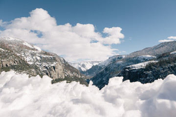 Winter in Yosemite National Park.