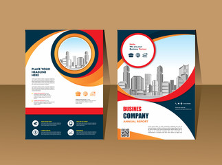 Fototapeta premium cover, layout, brochure, magazine, catalog for annual report