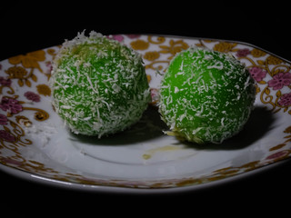 Indonesian traditional food called klepon