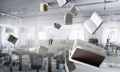 Business education concept . Mixed media