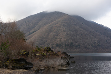 Fototapeta premium I photographed a magnificent view on a representative lake near Mt. Fuji.