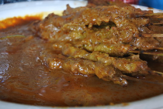 Blora Chicken Satay, Central Java, Indonesia