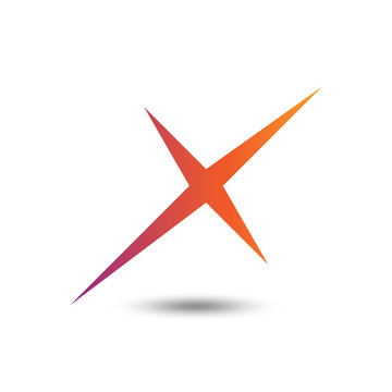 Letter X logo. Initial logo vector design template