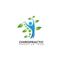 Chiropractic Logo Design Vector