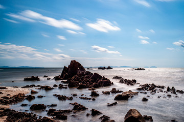 This is the view of Yongyudo beach in Incheon, Korea.