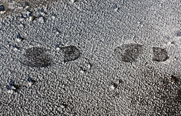 marks on asphalte