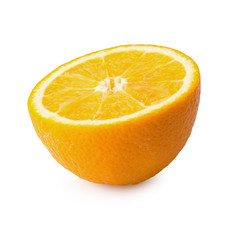 Fresh Sliced ​​oranges isolated over white background