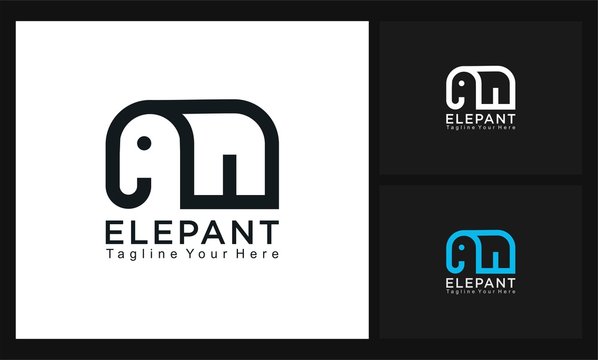 elepant concept design logo