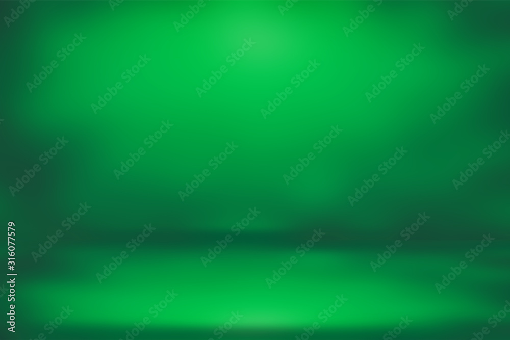Aufkleber st patrick's day background green gradient bokeh lights defocused for design