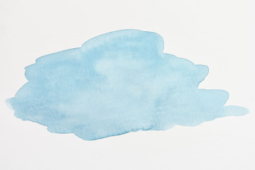 Draw indigo watercolor on paper